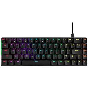 ASUS ROG Falchion Ace 65% RGB Compact Gaming Mechanical Keyboard, Brown Switches & Switch Stabilizers, Sound-Dampening Foam, PBT Keycaps, Wired with KVM, Three Angles, Cover Case-Black,