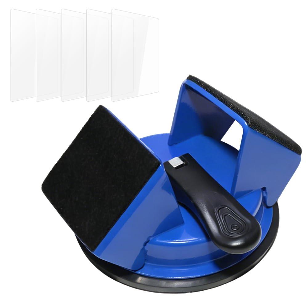 Floor Gap Fixer Tool – Heavy Duty Flooring Gap Repair with 45° Striking Surface, Strong Suction Cup & 5 Extra Sticky Pads, Ideal for Laminate, Vinyl, Wood