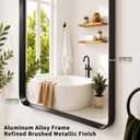 Koonmi 30x48 Inch Black Bathroom Mirror for Over Sink