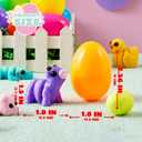 JOYIN 12Pcs Prefilled Easter Eggs with 3D Mini Animals, Magic Toy, Easter Basket Stuffers for Boys & Girls, Easter Theme Party Favors, Easter Egg Hunt, Classroom Prize Supplies(Age 8+)