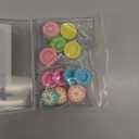 Sumind 16 Pieces Replacement Cute Fruit Lemon and Flower Design Thumb Grip Caps Analog Stick Cover Joystick Cap Soft Silicone Cover Compatible with Nintendo Switch, Switch Lite and Joy-Con Controller