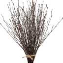 17 Inch Natural Birch Branches Dried Birch Twigs Wreath Making Supplies Dried Plants for Rustic Home Decor Easter Stems Vase Filler DIY Crafts Vases Tall Wreath Christmas Decoration Wedding (50Pcs)