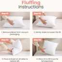 Utopia Bedding 18x18 Pillow Inserts, White Throw Pillows for Couch, 2 Pack