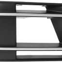 1pc Fog Light Grill for Audi Q7 2017-2019 Durable ABS Black Silver Tone Front Right Front Lower Bumper Fog Light Cover Inserts