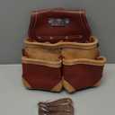 Grain Leather Tool Belt | Tool Rig Set | Tool Pouch | Drywall | Carpenter Tool Bag | Leather Tool Belts for Men | Construction | Framers | Electrician (Maroon)