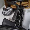 PLANET WALK Super Lightweight Rollator Walker for Seniors, Foldable Rolling Walker with Seat and 8" Rubber Wheels for All Terrain, Unique Design Aluminium Frame Sturdy Walkers for Traveling - Black