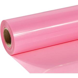 TUMIYA Pink Heat Transfer Vinyl Roll, 12 in x 8 ft Glossy Pink HTV Vinyl for T-Shirts