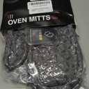 KEGOUU Oven Mitts and Pot Holders 6pcs Set, Kitchen Oven Glove High Heat Resistant 500 Degree Extra Long Oven Mitts and Potholder with Non-Slip Silicone Surface for Cooking (Grey) (Gray)