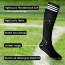 Soccer Shin Guards for Kids Adults, Toddler Shin Pads Set with Sleeves and Long Soccer Socks for Age 2-16 Boys & Girls, Youth &Men, Lightweight Soccer Equipment (M(Kids, 5-8 years, Black)