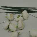 FagusHome 25 Pcs Silk Peony Artificial Flower Heads 4 inch Fake Peony Flowers Heads with Stems Artificial Peony Flower Heads in Bulk Wholesale for Wedding Home Decor (Off White)