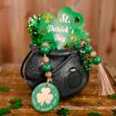 Novelty Place 12 Pcs Spooky Halloween Candy Cauldrons - Mini Black Cauldron Small Bucket for St. Patricks Day Pot of Gold, Trick or Treat, Halloween Decoration and Kid Birthday Party Favors