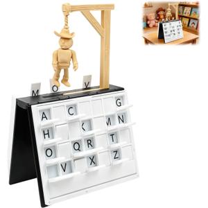 KOSIMI PlayBook'd - Hangman Game Magnetic Cowboy, Vocabulary Words Spelling Challenge Table Game, Hangman Challenge Game,Portable Books Design Board Game