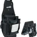 MELOTOUGH Pocket Tool Belt Pouch-Small Tool Pouch with Quick Release Belt Clip,Clip on Larger Pockets & Loop, Clip on-Tool Holder Accessory