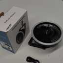 Camping Fan with Led Lantern - 10000mAh 8inch Rechargeable Battery Operated Tent Fan with Light and Hanging Hook for Outdoor Camping Tent RV Travel Fishing Hurricane Emergency Power Outage