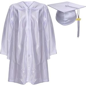 Newrara Unisex Shiny Kindergarten Graduation Gown Cap with Tassel