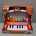 Farm Animals Keyboard Preschool Learning Toy with Silly Sounds and Light-Up Piano with Learning Songs for Infants, 13 inches