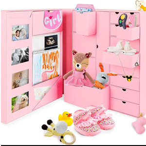 Baby Keepsake Box - Baby Memory Box - Baby Boy Girl Keepsake Box Tins Memory Box Pregnancy Baby Bubbs Storage Box Baby First Year Box Library Baby All-in-One Organizer