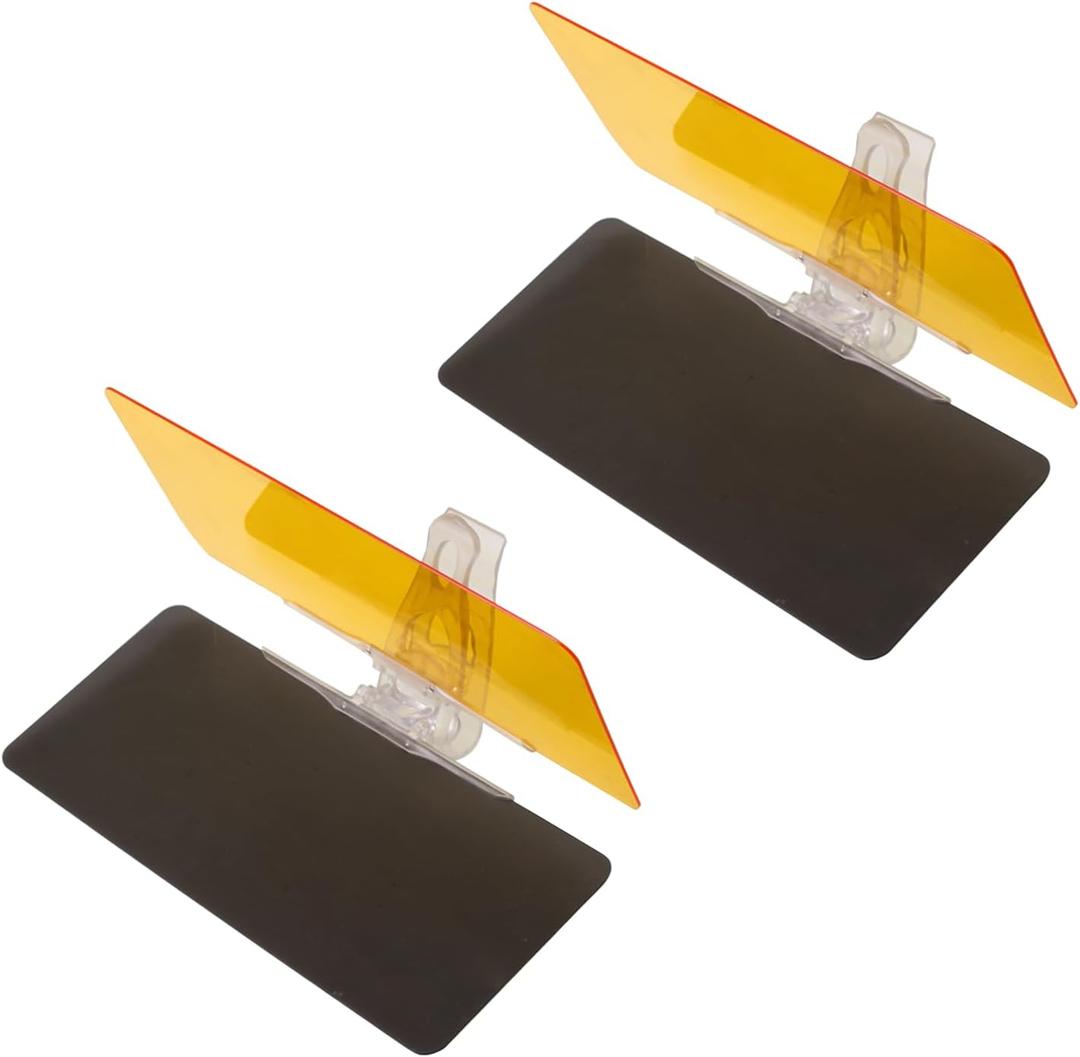 ZIMISI 2PCS Car Sun Visor Extender, 2 in 1 HD Day and Night Anti-Glare Goggles for Safe Driving, Adjustable Angle Car Visor Extender Sun Blocker, Universal Accessories for Most Cars