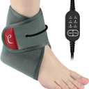 Comfytemp USB Wearable Heating Pad for Ankle and Feet With 3 Heat and Time Settings, Electric Heated Wrap for Achilles Tendonitis, Sprained Ankle, Heel Pain Relief, Plantar Fasciitis