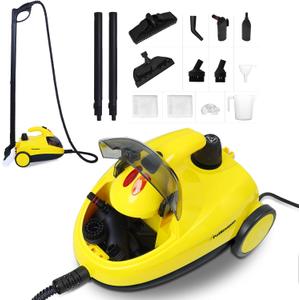 1500 watt Deep Steam Cleaner with Attachments,Portable Upholstery Steam Cleaner for Home,Tile and Grout Steam Cleaner with on-board Storage (WJ528(NK-0697))