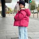 UNICOMIDEA Baby Winter Coat with Hooded Toddler Boys Girls Puffer Jackets for 12M-5T (Pink)