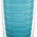 Tervis Clear & Colorful Tabletop Made in USA Double Walled Insulated Tumbler Travel Cup Keeps Drinks Cold & Hot, 16oz - 2pk, Blue Moon