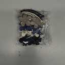 8 PCS Flat Hair Clips, 2 Styles 4 Colors Flat Claw Clips Hair Claws for Women Girls Medium Hair Volume (Black, white, gray, blue)