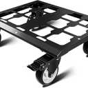 Heavy Duty Tool Box Dolly Compatible with Mil.Waukee Packout Toolboxes, Thickened Carbon Steel Frame and Larger Wheels with Brake System, No Drilling Required, Load-Bearing Capacity Up to 200lb