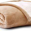 Eddie Bauer | Smart Heated Electric Throw Blanket - Reversible Sherpa - Hands Free Control - Wi-Fi Only (2.4GHz) - Compatible with Alexa, Google, iOS, Android - Khaki