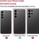 Rear Back Glass Replacement for Samsung Galaxy S24+ Plus 6.7-inches with Reparing Toolkit (Onyx Black)