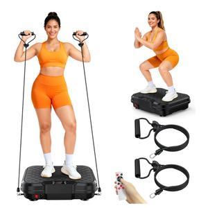 Vibration Plate Exercise Machine for Lymphatic Drainage, Vibration Platform for Weight Loss, 400 Lbs Capacity Shake Plate Full Body Workout Vibrate Fitness Platform for Home Women Men