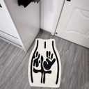 Sexy Bathroom Tufted Rugs - Soft Tufted Absorbent Rug for Bathroom Bedroom, Machine Washable Home Decor Mat(19.7 * 31.5in)