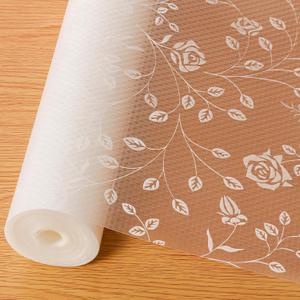 Cooyes Shelf Liner  Premium Non-Adhesive Cabinet & Drawer Liner for Kitchen  Waterproof Shelf Paper with Modern Pattern  Durable EVA Cabinet Mat  Easy to Cut (11.8"W x 118"L, Pearly White)