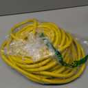 POWGRN 50 ft 12/3 Outdoor Extension Cord Waterproof Heavy Duty with Lighted Indicator End 12 Gauge 3 Prong, Flexible Cold-Resistant Long Power Cord Outside, 15Amp 1875W SJTW Yellow ETL Listed