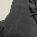 BORIFLORS Women's Bodycon Ruched Mesh Long Sleeve Maxi Dress Mermaid Ruffle Formal Cocktail Party Long Dresses (Medium, Black)