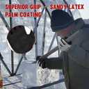 Waterproof Winter Work Gloves,Cold Weather Insulated Work Gloves Thermal Liner Superior Grip Latex Coating Warm for Outdoor XX Large (Medium, Elegant Grey-2pairs)