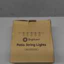 Brightown 30FT LED Outdoor String Lights, Plug-in Waterproof Patio Lights with 25 Shatterproof Bulbs, Warm White Outdoor Hanging Light Decor for Backyard Deck Garden Bistro Porch Party (29ft 1PC)