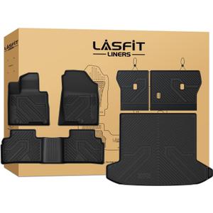 LASFIT Floor Mats & Cargo Mat with Seatback for Hyundai Tucson Gas 2026 2025 2024 2023 2022 SEL/SEL Convenience/SE/XRT, All Weather TPE Car Mats Custom Fit Tucson 2022-2026 Floor Liners & Trunk Mat