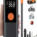 Tire Inflator Portable Air Compressor, Electric Pump for Car Tires with 20000mAh, 5 Times Fast and 150 PSI Cordless Air Pump for Bike, Motorcycle and Ball, Black