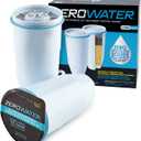 ZeroWater Official Replacement Filter - 5-Stage 0 TDS Filter Replacement - System IAPMO Certified to Reduce Lead, Chromium, and PFOA/PFOS, 2-Pack