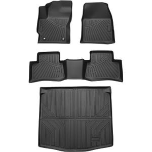 Cartist Floor Mats and Cargo Liner Fit for Toyota Corolla Cross Hybrid (Includes FWD Gas Models) 2022-2025 2026, All Weather Floor Liner and Trunk Mat for Corolla Cross Accessories