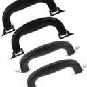 Beaupretty 4pcs Vintage Pu Luggage Handle Replacement Ergonomic Grip for Suitcases Briefcases and Handbags Plastic and Pu Design Easy Installation