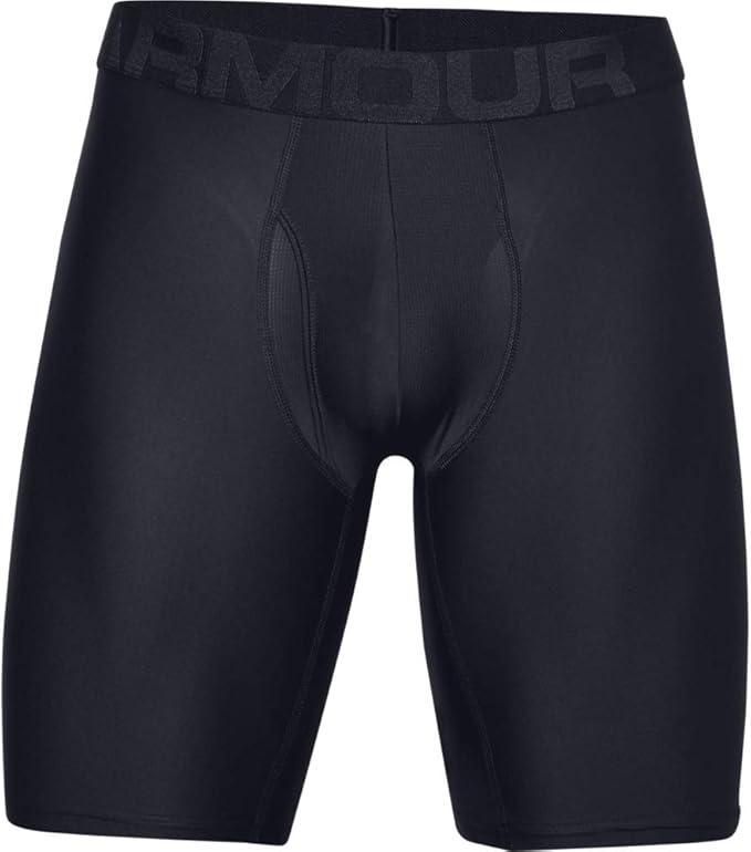 Under Armour Men's Multi-Pack Performance Tech Long-Leg Boxer Brief, 9" Inseam, All-Day Comfort, Large