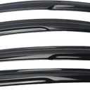 Tape-On Window Visors Deflectors Rain Guards 4 Piece Set Compatible with 2012-2015 Honda Civic Sedan 94462