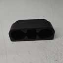 IOKONE Car Cup Holder, Auto Cup Drink Holders Multifunctional Auto Front Seat Organizer with PU Leather Cover, Gap Filler Storage Box Coin Bucket Console Side Pocket Cell Mobile Phone Holder (Black)