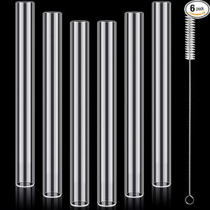 4 inches 6 Pack Borosilicate Glass Tubes,