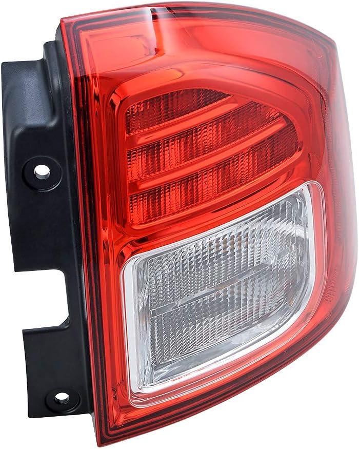 1PC RIGHT Passenger Taillights Tail Lamp Assembly Rear Fog Driving Light Brake Stop Lamp Compatible with 2011-2014 Jeep Compass OE