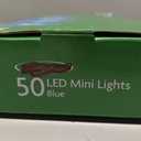 50 LED mini Lights Blue, Blue Wire 13.2 ft