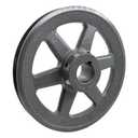 BK80-1-1/4 V Belt Pulley 1 1/4 inch Bore 7.75" OD,Electric Motor Pulley Cast Iron for A AX B BX 4L 5L V-Belts,BK80X1-1/4 Sheaves