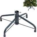 Metal Christmas Tree Stand, 11.8 Inch Replacement Xmas Tree Stand Base Universal Folding Christmas Tree Stand for 2 Ft to 5 Ft Christmas Artificial Trees Fake Tree, Green